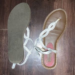 Silver AéRopostale sandals
